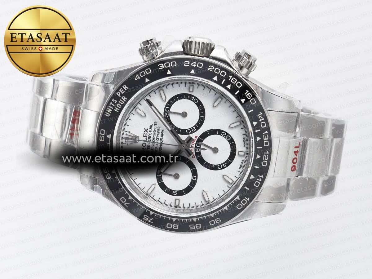 Rolex Daytona 126500 QF 1:1 Best Edition White Dial on SS Bracelet Strap SH4131 V5 - Görsel 9