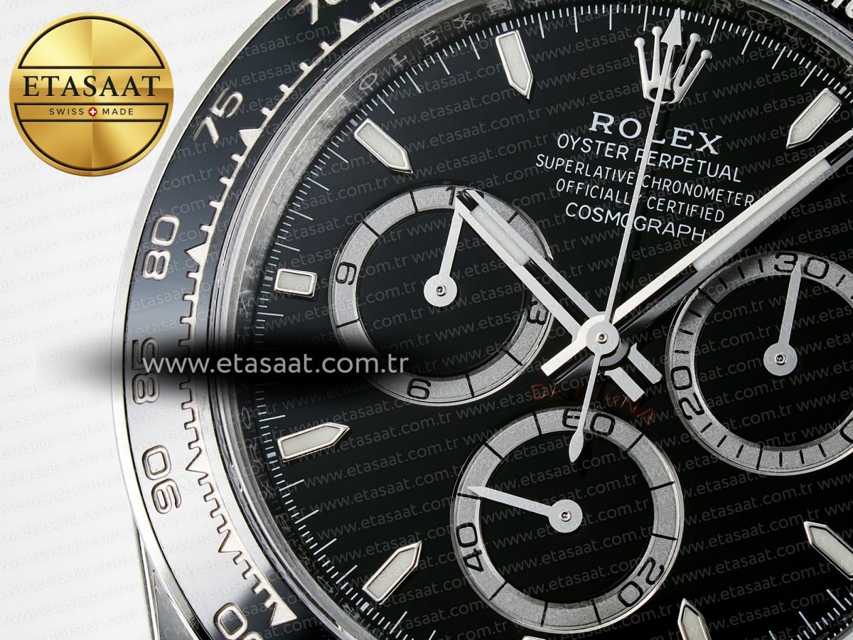 Rolex Daytona 126500 VSF 1:1 Best Edition 904L Steel Black Dial on SS Braclet DD4131 - Görsel 12