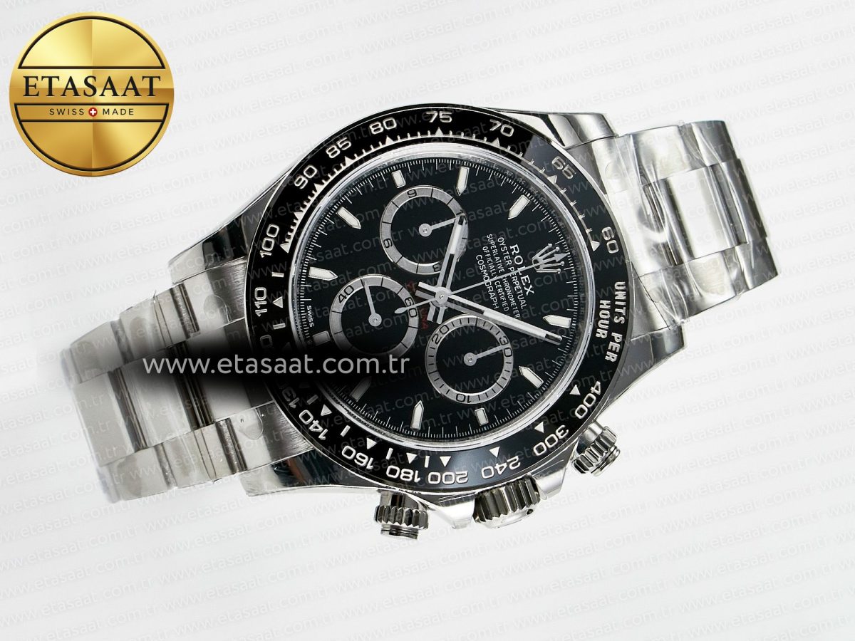 Rolex Daytona 126500 VSF 1:1 Best Edition 904L Steel Black Dial on SS Braclet DD4131 - Görsel 8
