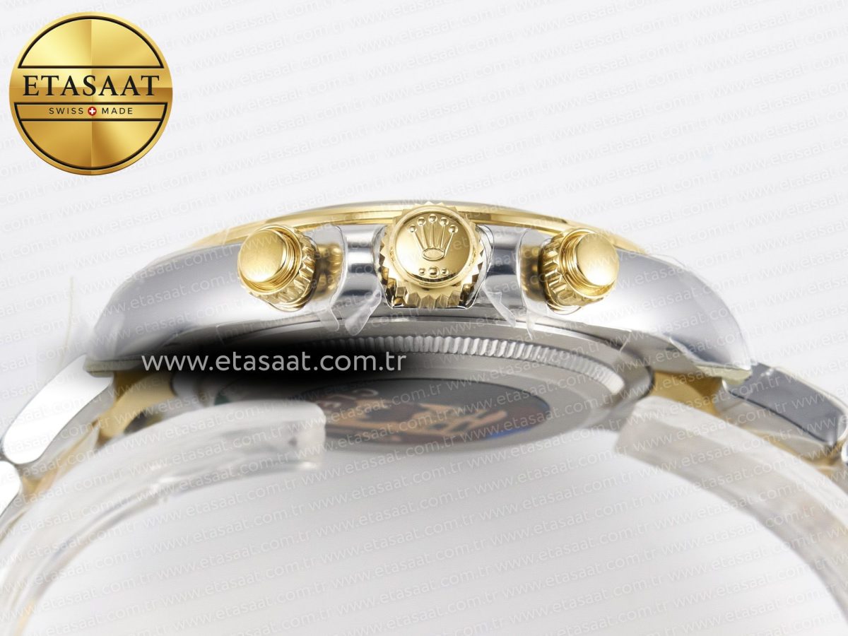 Rolex Daytona 126503 Clean 1:1 Best Edition 904L Black Dial on SS/YG Bracelet Super Clone DD4131 - Görsel 16