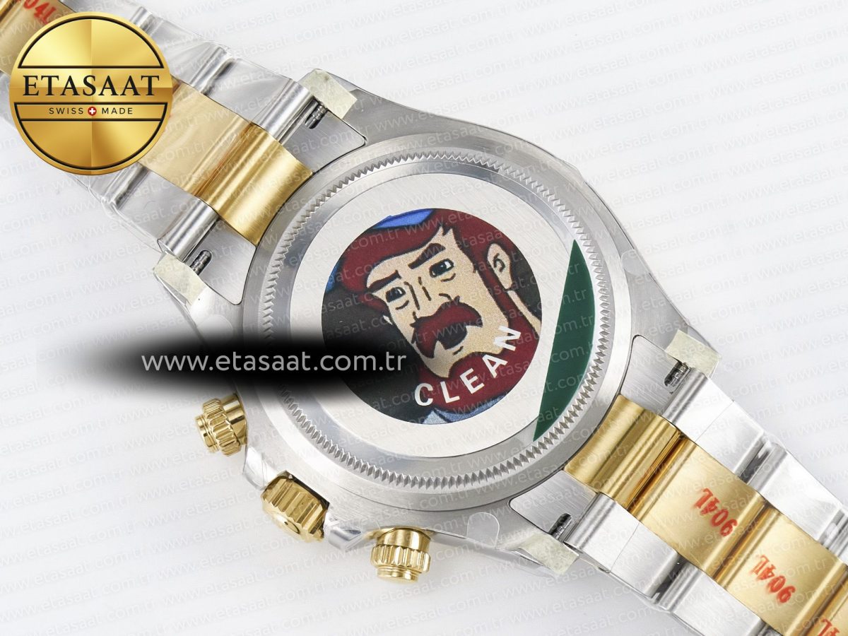 Rolex Daytona 126503 Clean 1:1 Best Edition 904L Black Dial on SS/YG Bracelet Super Clone DD4131 - Görsel 18