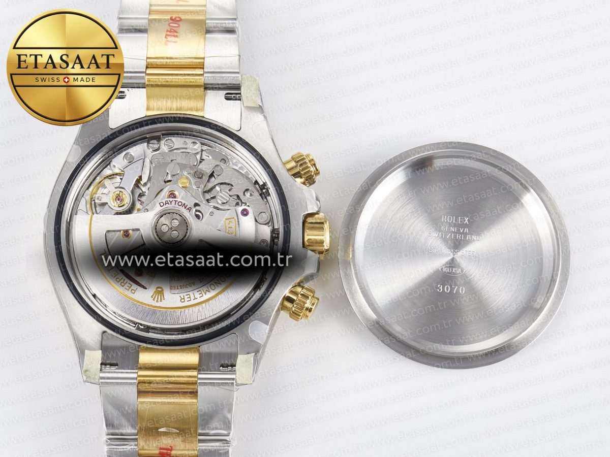 Rolex Daytona 126503 Clean 1:1 Best Edition 904L Black Dial on SS/YG Bracelet Super Clone DD4131 - Görsel 19