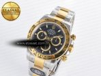 Rolex Daytona 126503 Clean 1:1 Best Edition 904L Black Dial on SS/YG Bracelet Super Clone DD4131 - Görsel 2