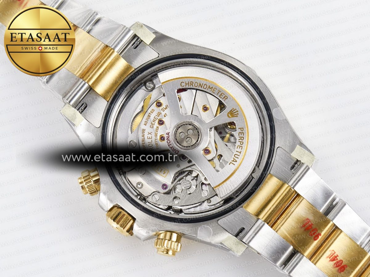 Rolex Daytona 126503 Clean 1:1 Best Edition 904L Black Dial on SS/YG Bracelet Super Clone DD4131 - Görsel 20