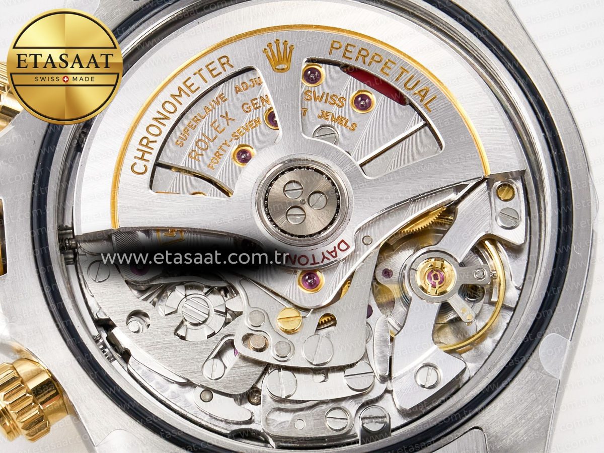 Rolex Daytona 126503 Clean 1:1 Best Edition 904L Black Dial on SS/YG Bracelet Super Clone DD4131 - Görsel 21