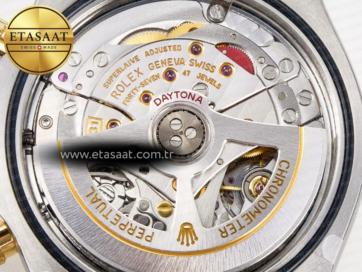 Rolex Daytona 126503 Clean 1:1 Best Edition 904L Black Dial on SS/YG Bracelet Super Clone DD4131 - Görsel 22