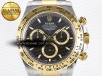 Rolex Daytona 126503 Clean 1:1 Best Edition 904L Black Dial on SS/YG Bracelet Super Clone DD4131 - Görsel 4