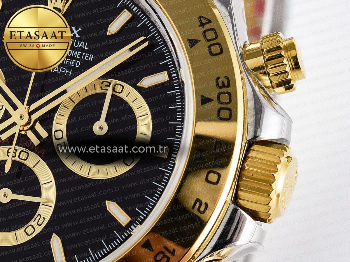 Rolex Daytona 126503 QF 1:1 Best Edition Black Dial on SS/YG Braclet SH4131 V5 - Görsel 11