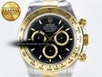 Rolex Daytona 126503 QF 1:1 Best Edition Black Dial on SS/YG Braclet SH4131 V5 - Görsel 5