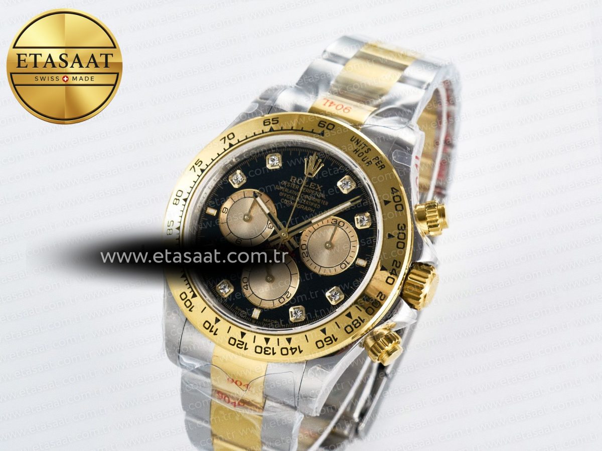 Rolex Daytona 126503 QF 1:1 Best Edition Black/YG Dial on SS/YG Braclet SH4131 V5 - Görsel 1