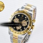 Rolex Daytona 126503 QF 1:1 Best Edition Black/YG Dial on SS/YG Braclet SH4131 V5