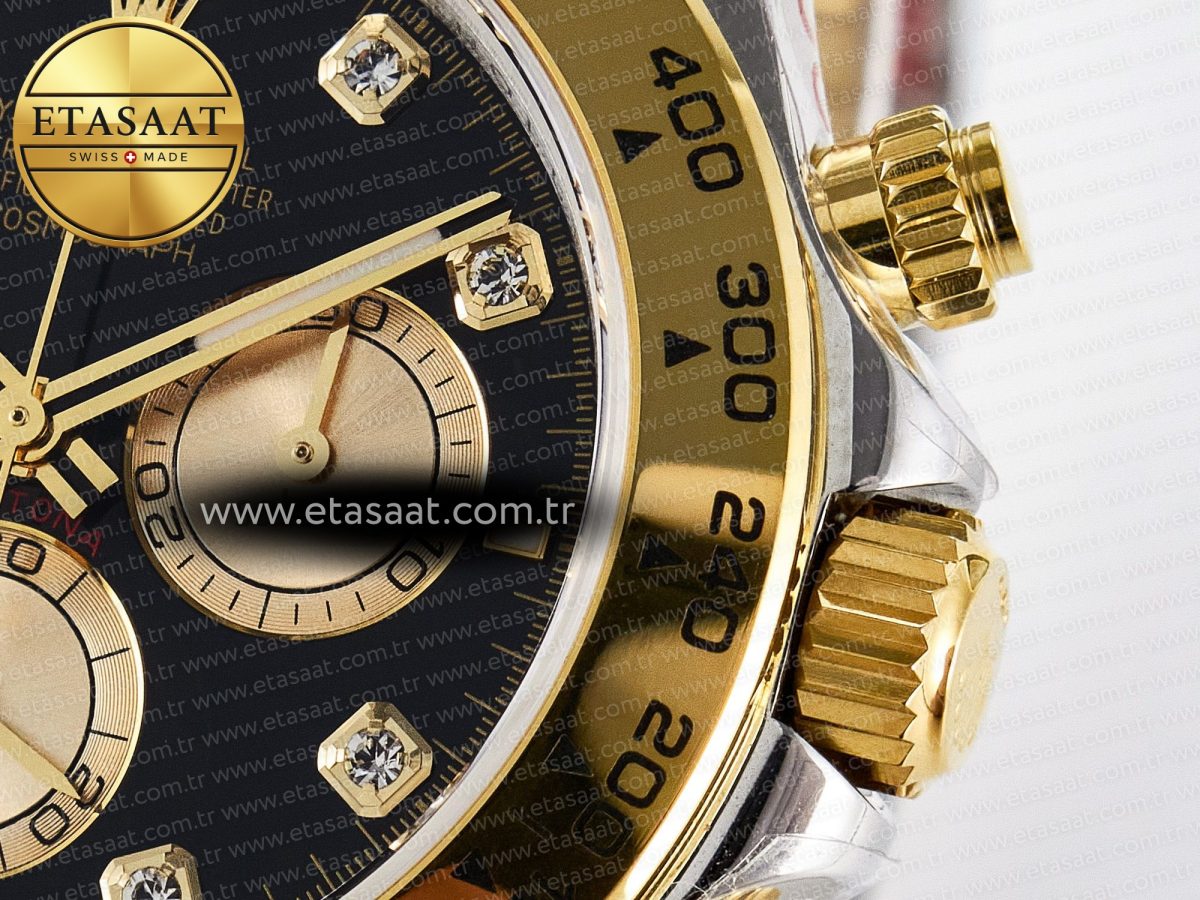 Rolex Daytona 126503 QF 1:1 Best Edition Black/YG Dial on SS/YG Braclet SH4131 V5 - Görsel 11