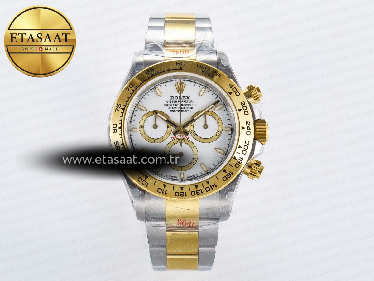 Rolex Daytona 126503 QF 1:1 Best Edition White Dial on SS/YG Braclet SH4131 V5 - Görsel 3