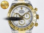 Rolex Daytona 126503 QF 1:1 Best Edition White Dial on SS/YG Braclet SH4131 V5 - Görsel 4