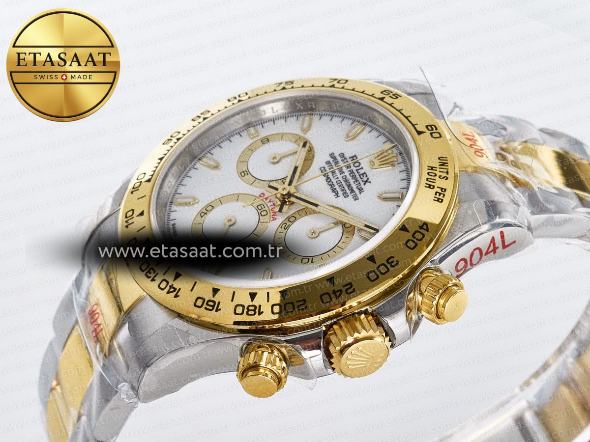 Rolex Daytona 126503 QF 1:1 Best Edition White Dial on SS/YG Braclet SH4131 V5 - Görsel 6