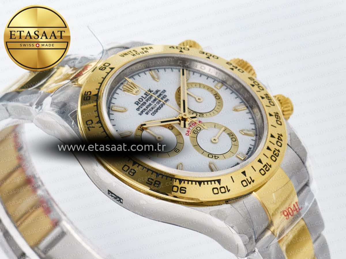Rolex Daytona 126503 QF 1:1 Best Edition White Dial on SS/YG Braclet SH4131 V5 - Görsel 7