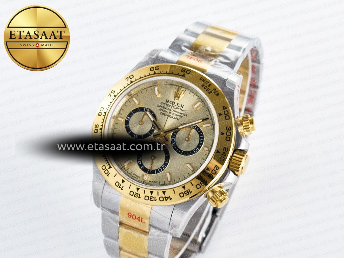 Rolex Daytona 126503 QF 1:1 Best Edition YG Dial on SS/YG Braclet SH4131 V5 - Görsel 2
