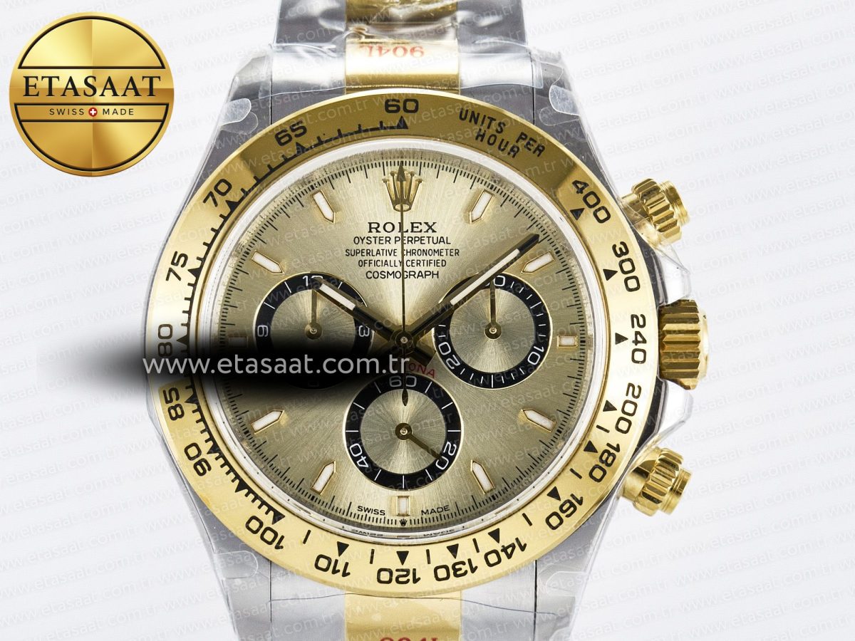 Rolex Daytona 126503 QF 1:1 Best Edition YG Dial on SS/YG Braclet SH4131 V5 - Görsel 5