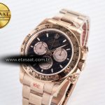 Rolex Daytona 126505 QF 1:1 Best Edition Black/RG Dial on RG Braclet SH4131 V5