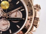 Rolex Daytona 126505 QF 1:1 Best Edition Black/RG Dial on RG Braclet SH4131 V5 - Görsel 11