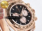 Rolex Daytona 126505 QF 1:1 Best Edition Black/RG Dial on RG Braclet SH4131 V5 - Görsel 4