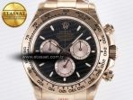 Rolex Daytona 126505 QF 1:1 Best Edition Black/RG Dial on RG Braclet SH4131 V5 - Görsel 5
