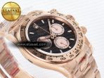 Rolex Daytona 126505 QF 1:1 Best Edition Black/RG Dial on RG Braclet SH4131 V5 - Görsel 7