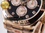 Rolex Daytona 126505 QF 1:1 Best Edition Black/RG Diamonds Dial on RG Braclet SH4131 V5 - Görsel 13