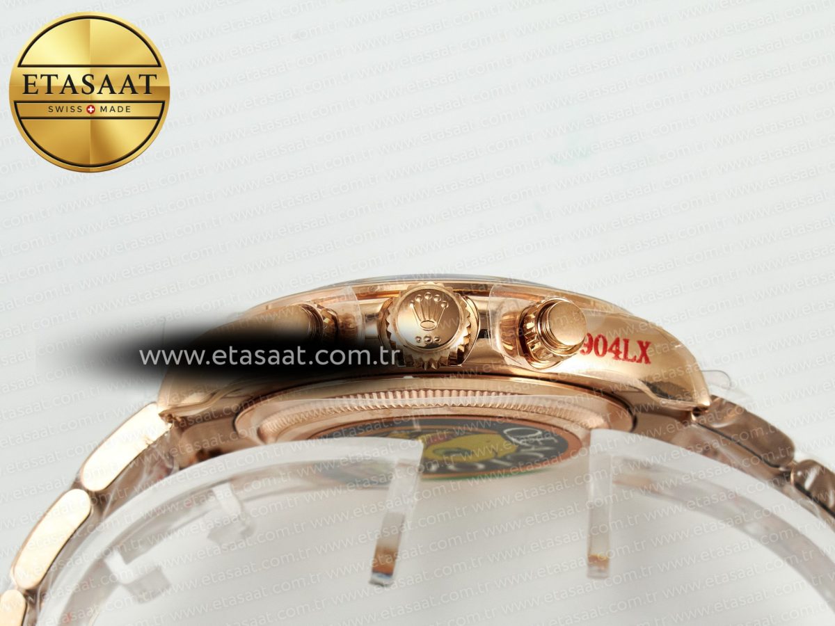 Rolex Daytona 126505 QF 1:1 Best Edition Brown/Black Dial On Oyster Bracelet SH4131 V6(Gain Weight) - Görsel 16