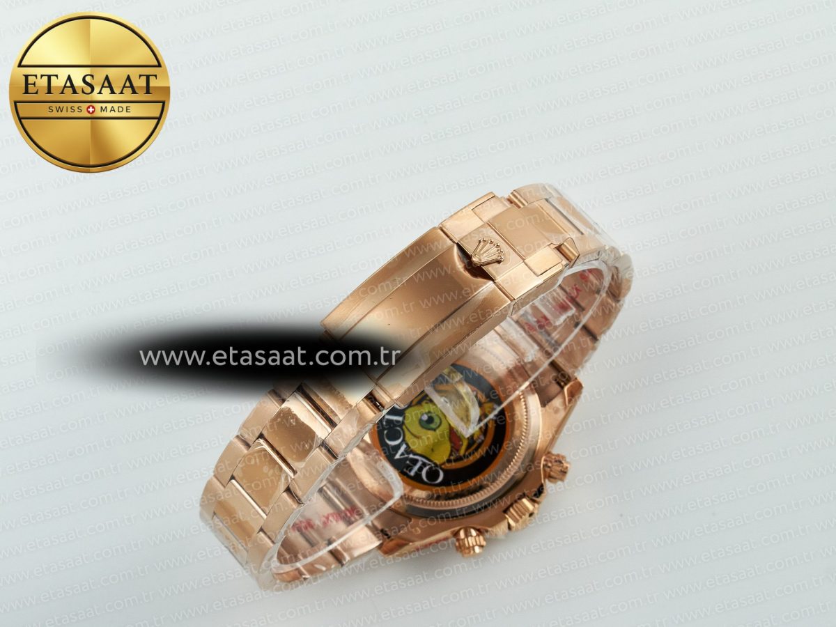 Rolex Daytona 126505 QF 1:1 Best Edition Brown/Black Dial On Oyster Bracelet SH4131 V6(Gain Weight) - Görsel 17