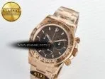 Rolex Daytona 126505 QF 1:1 Best Edition Brown Dial Stick Markers On RG Bracelet SH4131 V6（Gain Weight）