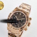 Rolex Daytona 126505 QF 1:1 Best Edition Brown Dial Stick Markers On RG Bracelet SH4131 V6（Gain Weight）