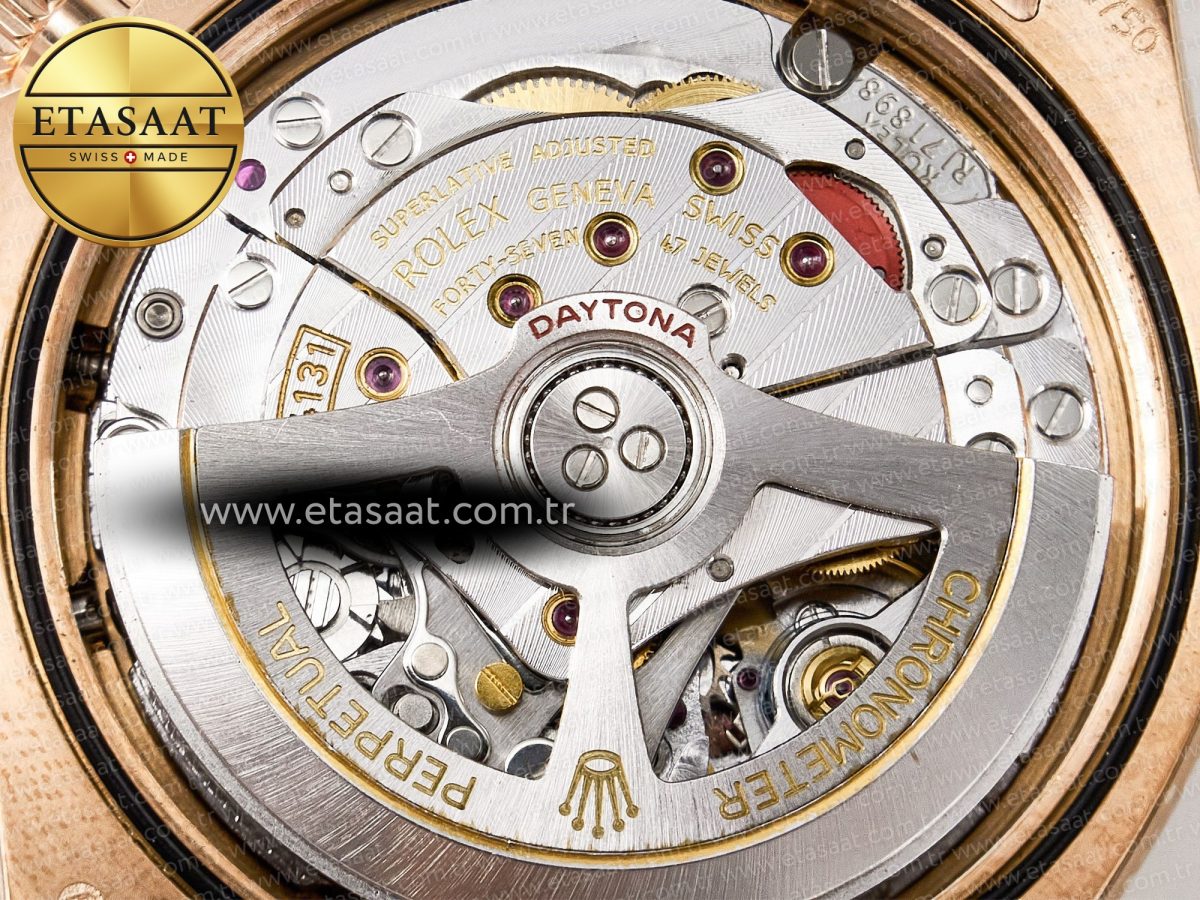 Rolex Daytona 126505 QF 1:1 Best Edition Brown Dial Stick Markers On RG Bracelet SH4131 V6（Gain Weight） - Görsel 22