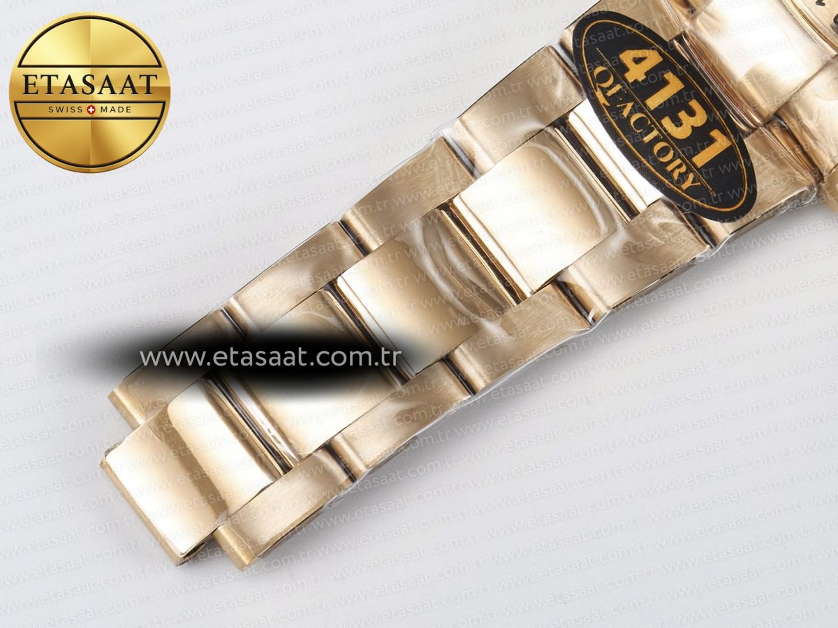 Rolex Daytona 126505 QF 1:1 Best Edition Brown Dial Stick Markers On RG Bracelet SH4131 V6（Gain Weight） - Görsel 26