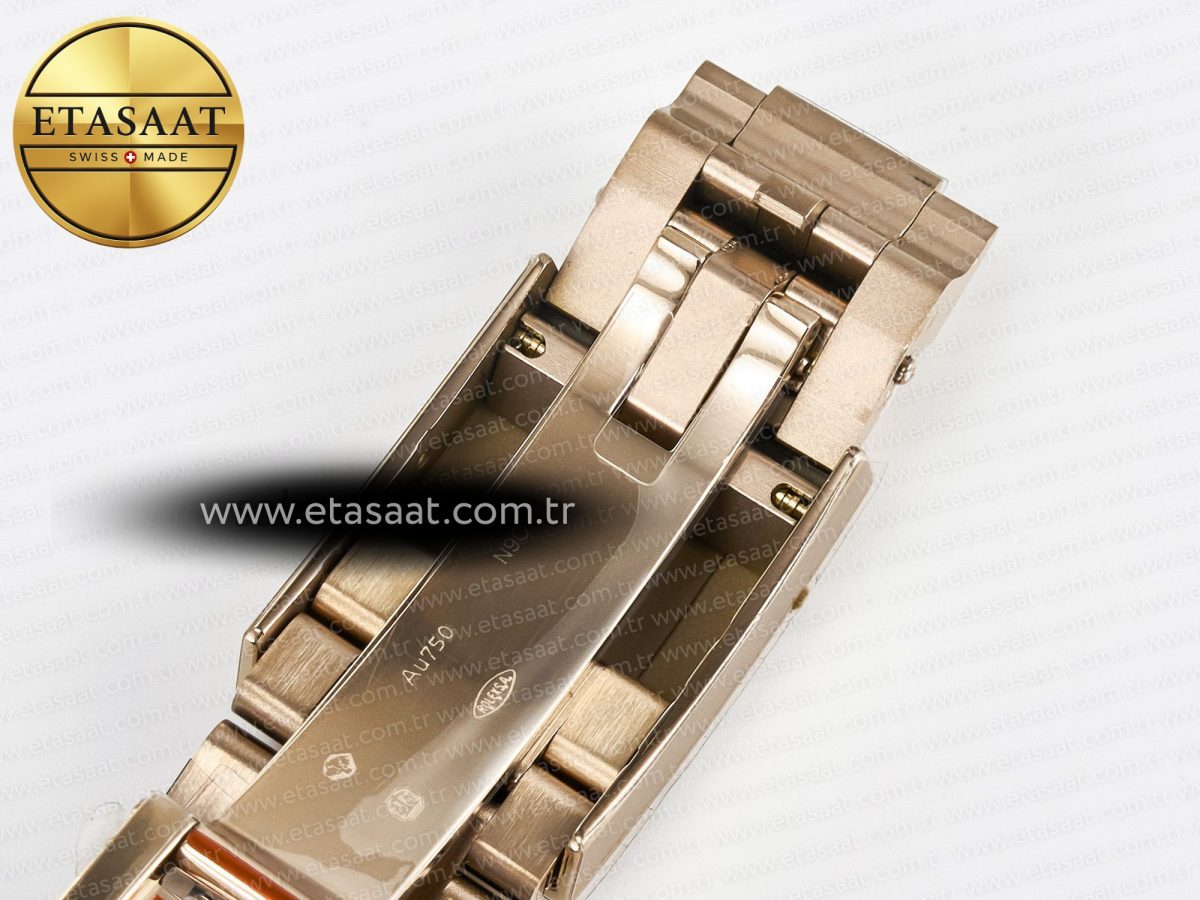 Rolex Daytona 126505 QF 1:1 Best Edition Brown Dial Stick Markers On RG Bracelet SH4131 V6（Gain Weight） - Görsel 29