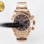 Rolex Daytona 126505 QF Kahve Kadran Çizgi İndeks Ağır Kasa Eta Saat - Görsel 3 - 1:1 Süper Klon Saat