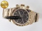 Rolex Daytona 126505 QF 1:1 Best Edition Brown Dial Stick Markers On RG Bracelet SH4131 V6（Gain Weight） - Görsel 9