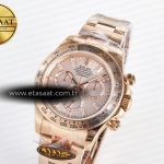 Rolex Daytona 126505 RG QF 1:1 Best Edition RG Dial Crystal Markers On RG Bracelet SH4131 V6 (Gain Weight)