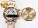 Rolex Daytona 126505 RG QF 1:1 Best Edition RG Dial Crystal Markers On RG Bracelet SH4131 V6 (Gain Weight) - Görsel 19