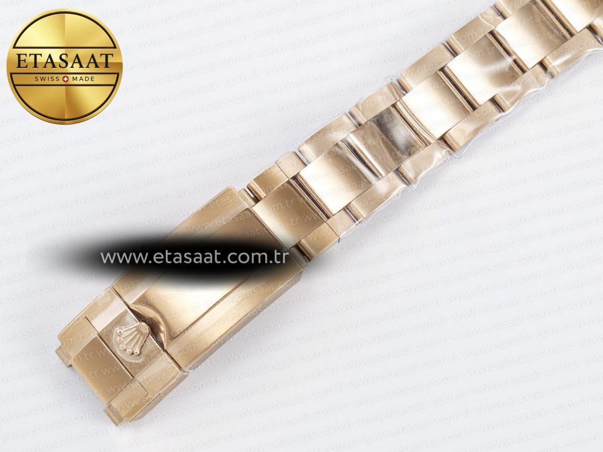 Rolex Daytona 126505 RG QF 1:1 Best Edition RG Dial Crystal Markers On RG Bracelet SH4131 V6 (Gain Weight) - Görsel 27