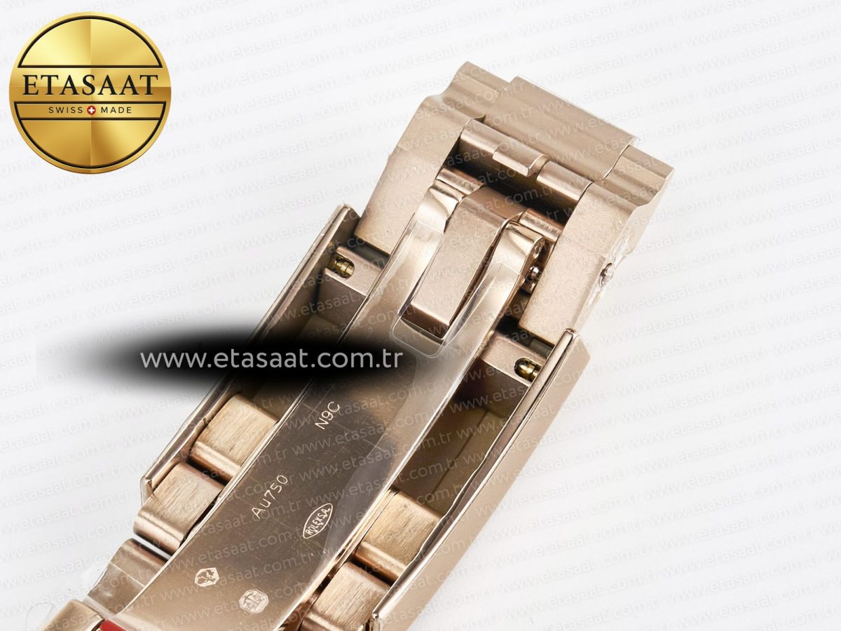 Rolex Daytona 126505 RG QF 1:1 Best Edition RG Dial Crystal Markers On RG Bracelet SH4131 V6 (Gain Weight) - Görsel 34