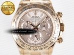 Rolex Daytona 126505 RG QF 1:1 Best Edition RG Dial Crystal Markers On RG Bracelet SH4131 V6 (Gain Weight) - Görsel 4