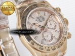 Rolex Daytona 126505 RG QF 1:1 Best Edition RG Dial Crystal Markers On RG Bracelet SH4131 V6 (Gain Weight) - Görsel 5