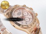 Rolex Daytona 126505 RG QF 1:1 Best Edition RG Dial Crystal Markers On RG Bracelet SH4131 V6 (Gain Weight) - Görsel 7