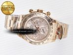 Rolex Daytona 126505 RG QF 1:1 Best Edition RG Dial Crystal Markers On RG Bracelet SH4131 V6 (Gain Weight) - Görsel 9