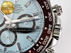 Rolex Daytona 126506 Clean 1:1 Best Edition 904L Steel Ice Blue Dial Crystral Markers on SS Braclet SH4131 - Görsel 12