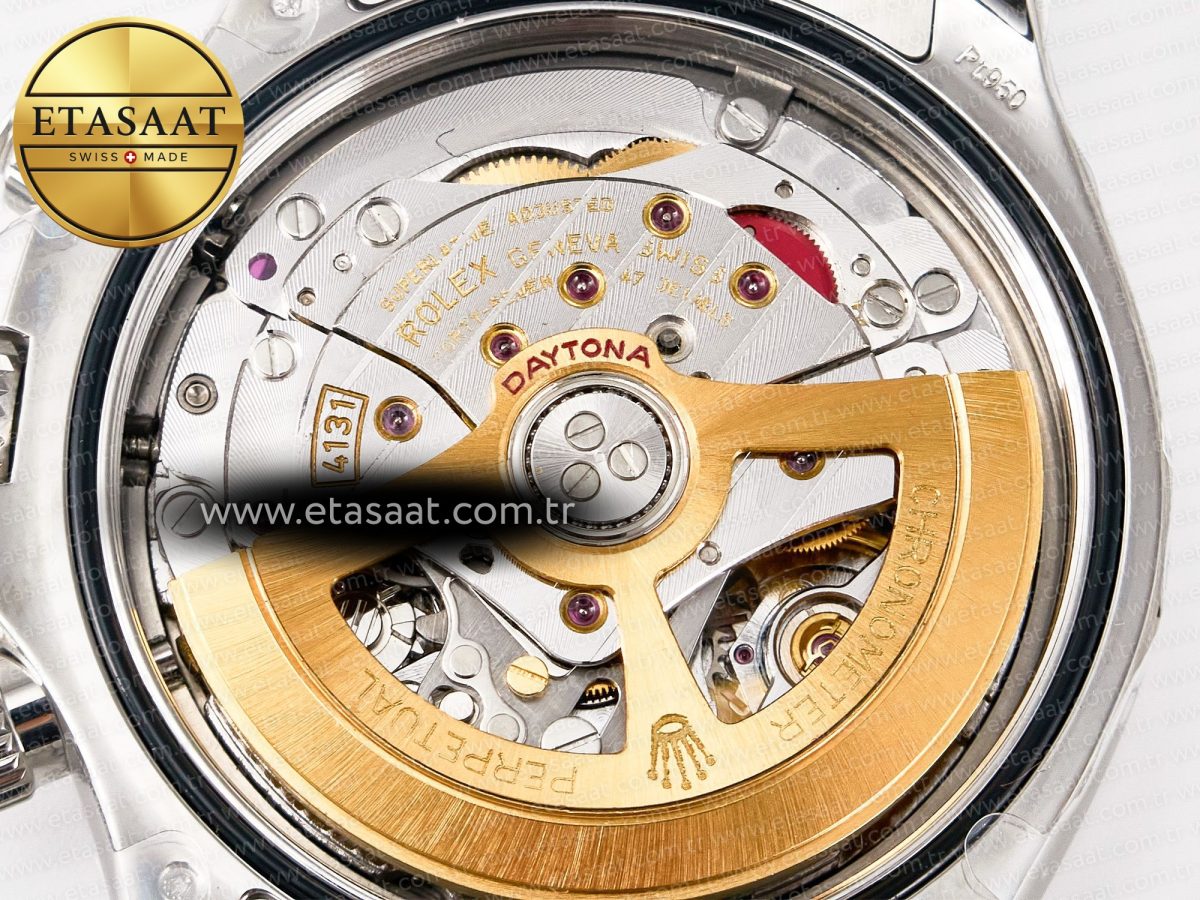 Rolex Daytona 126506 Clean 1:1 Best Edition 904L Steel Ice Blue Dial Crystral Markers on SS Braclet SH4131 - Görsel 22
