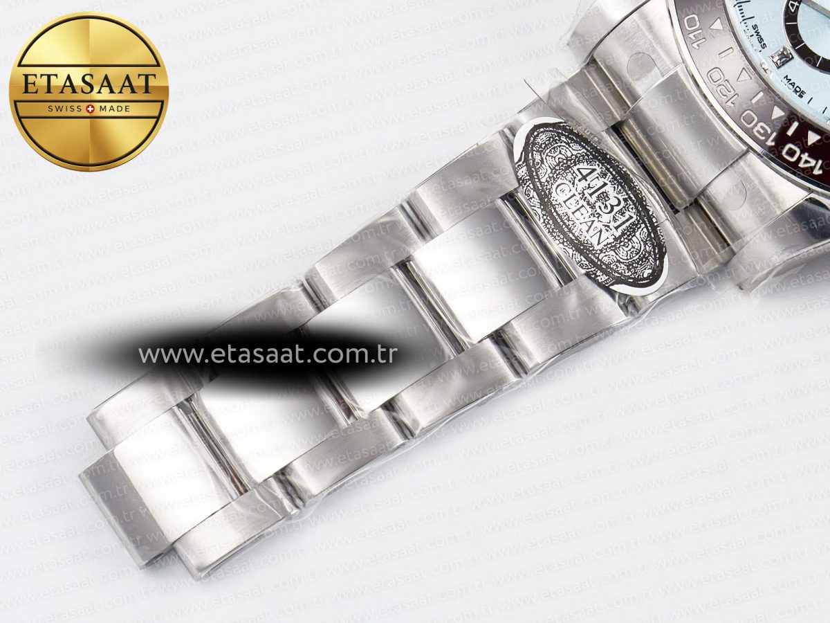 Rolex Daytona 126506 Clean 1:1 Best Edition 904L Steel Ice Blue Dial Crystral Markers on SS Braclet SH4131 - Görsel 26