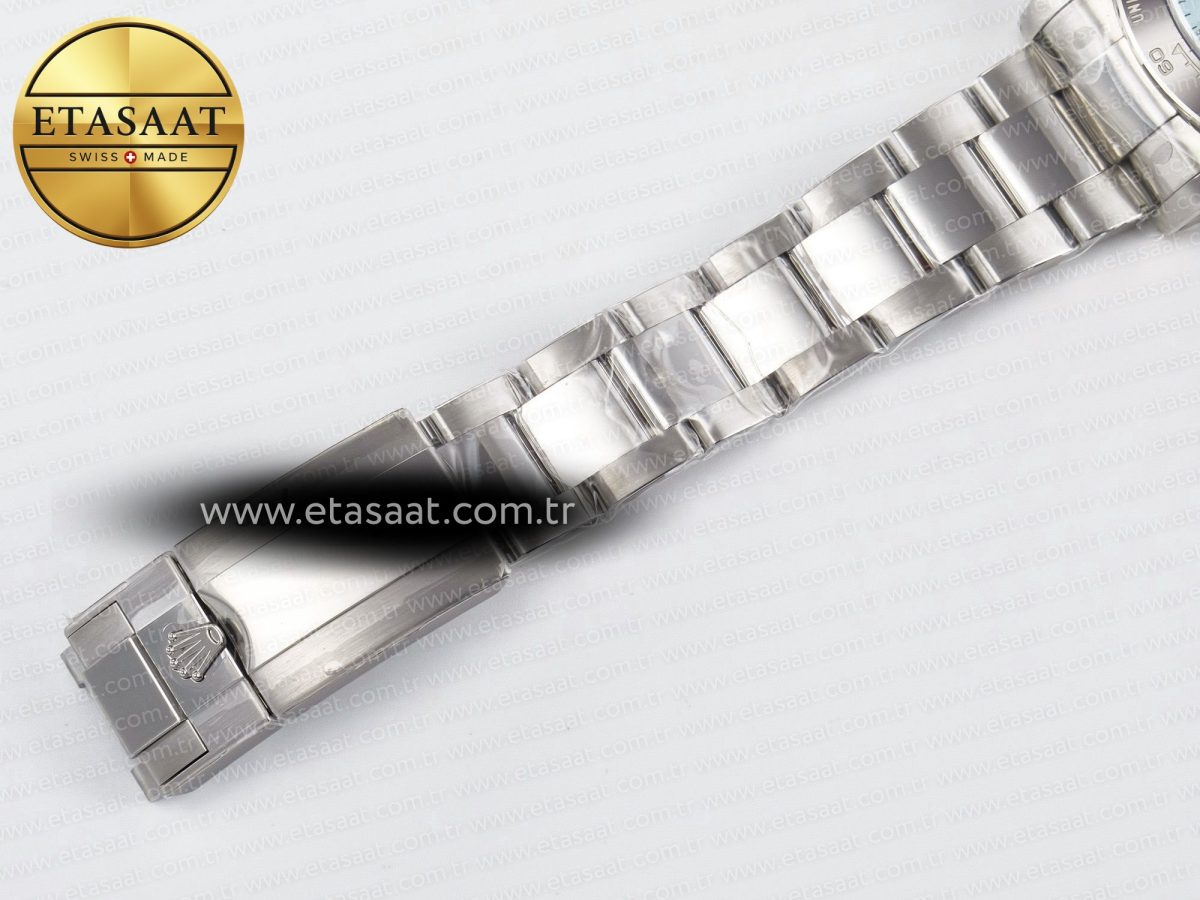 Rolex Daytona 126506 Clean 1:1 Best Edition 904L Steel Ice Blue Dial Crystral Markers on SS Braclet SH4131 - Görsel 27
