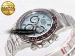 Rolex Daytona 126506 Clean 1:1 Best Edition 904L Steel Ice Blue Dial Crystral Markers on SS Braclet SH4131 - Görsel 6